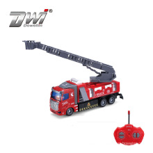 DWI 1:48 New remote control 4ch rc car engine rescue fighting plastic fire truck toys